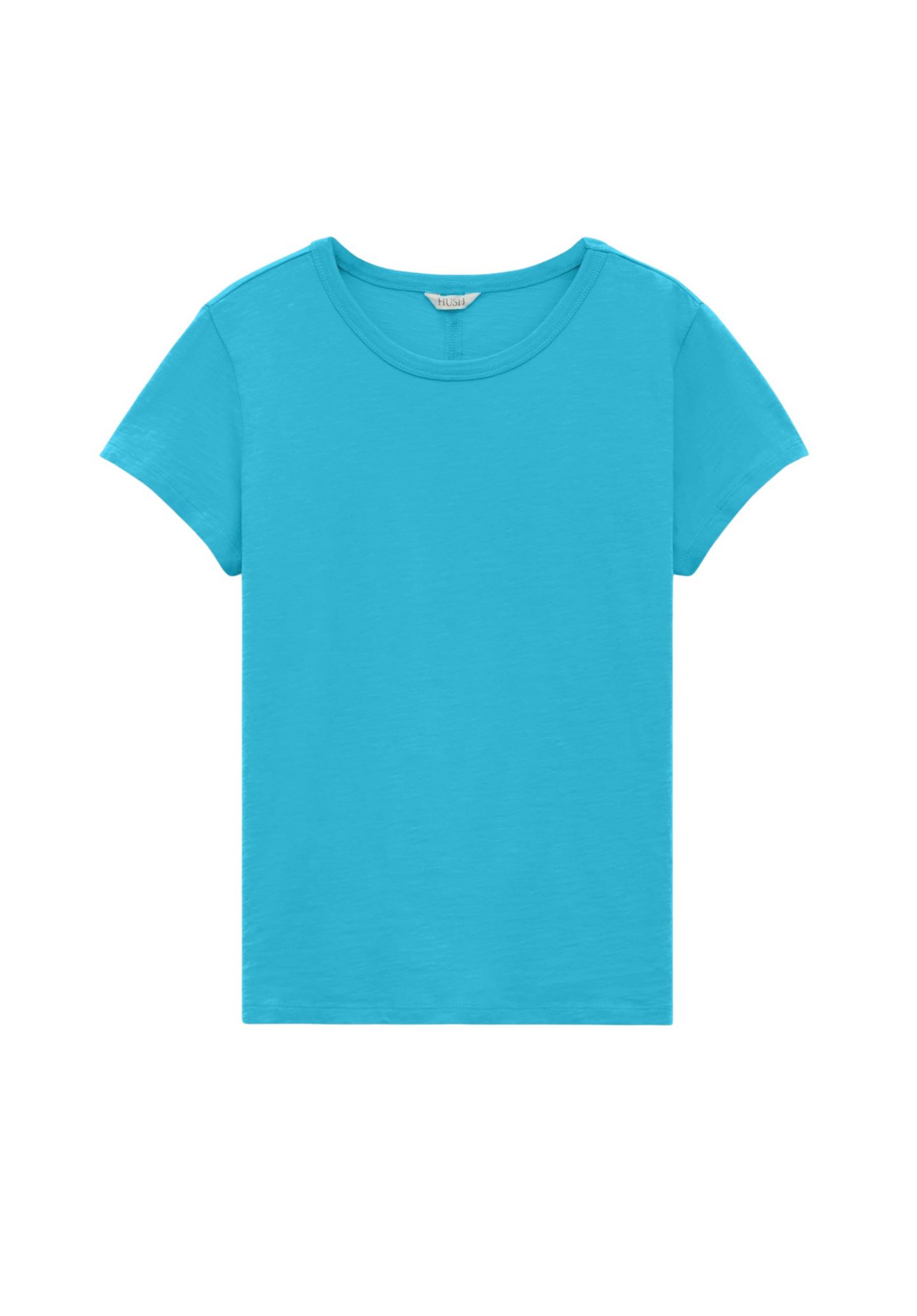 Женская футболка Hush Slim Fit Slub Cotton Crew, цвет: Синий — фото 5