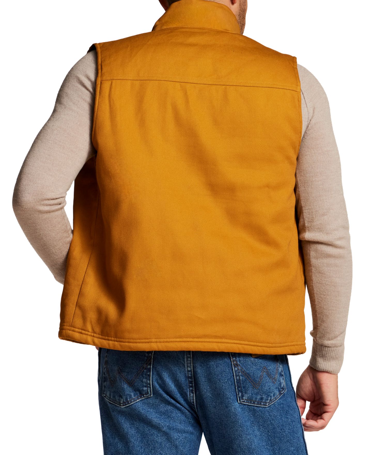 Мужской жилет Weatherproof Vintage Plaid Flannel Canvas Vest, цвет: Золотой — фото 5