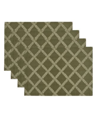 Laurel Leaf Rectangular Placemats, Set of 4