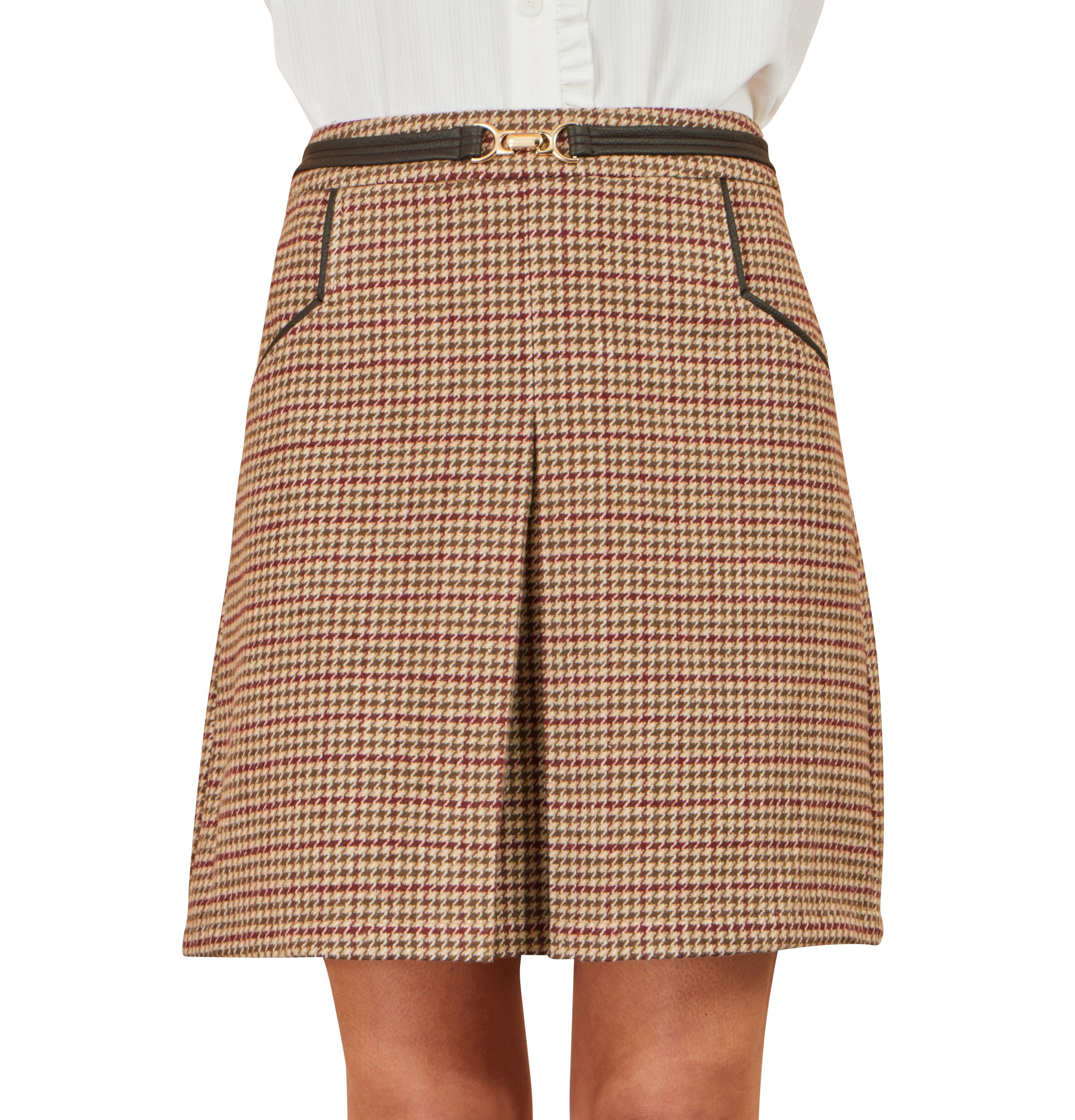 Yumi Women's Tailored Check Mini Skirt