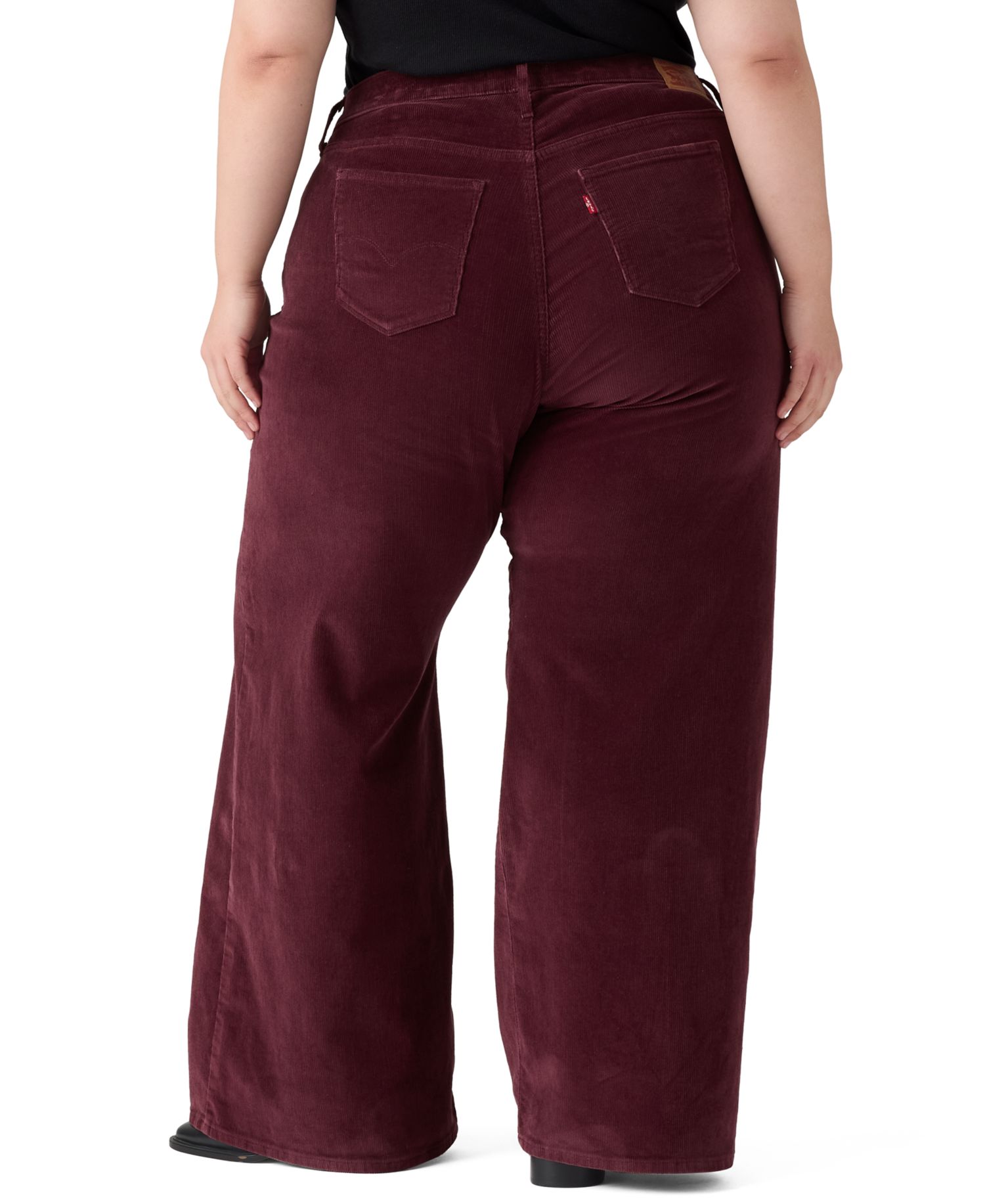 Plus Size Mid Rise 318 Shaping Wide-Leg Jeans