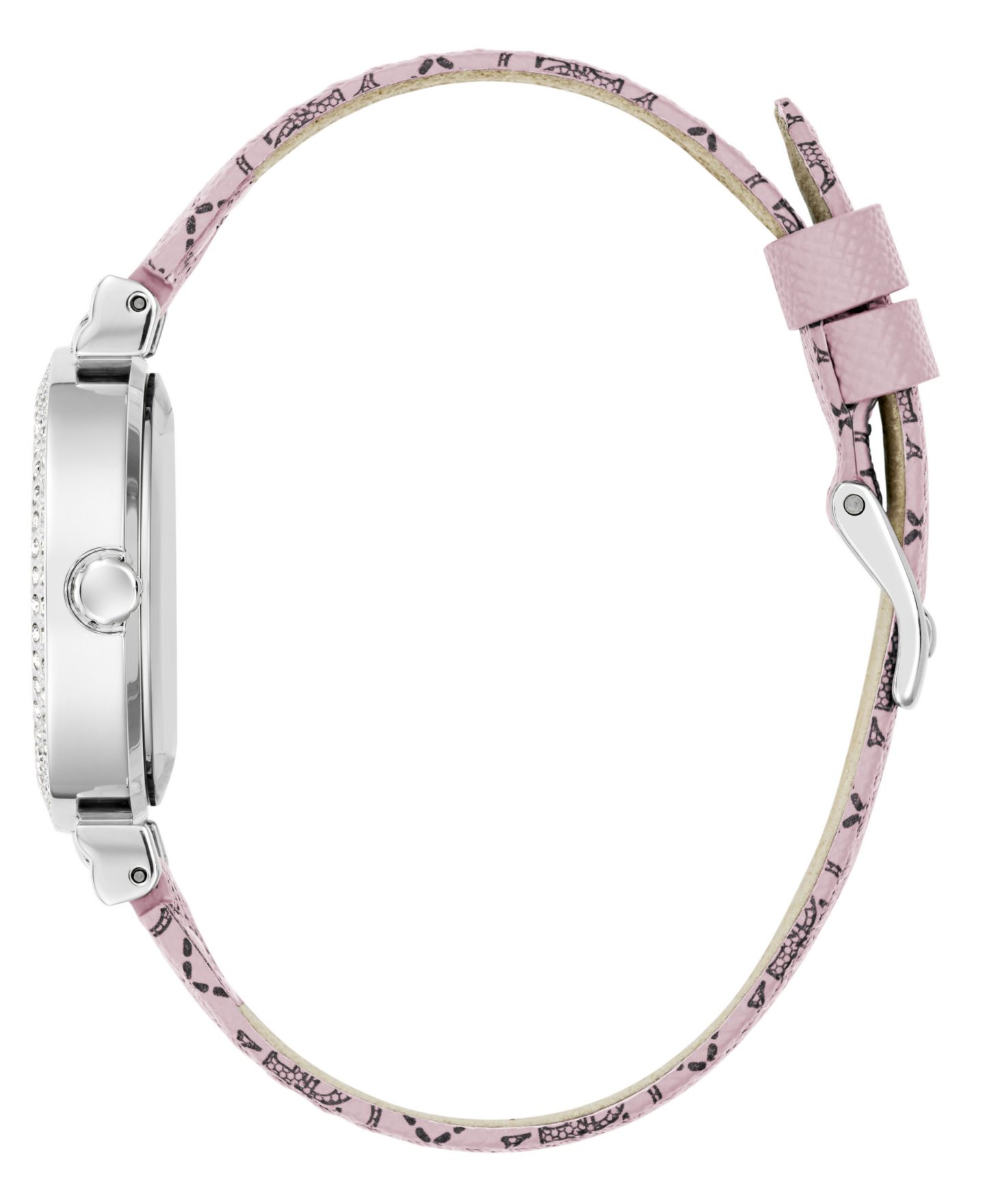 Женские часы GUESS Quartz Pink Genuine Leather 32mm — фото 3