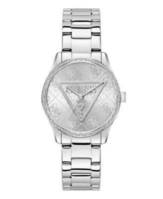 Women's Quartz Silver-Tone Stainless Steel Watch 36mm