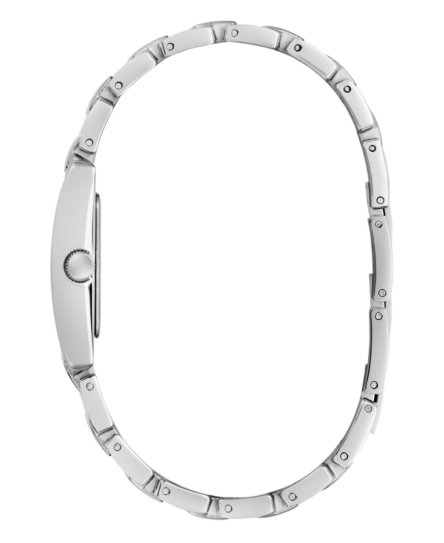 Женские часы GUESS Quartz Silver-Tone Stainless Steel Watch 24mm x 23mm — фото 3