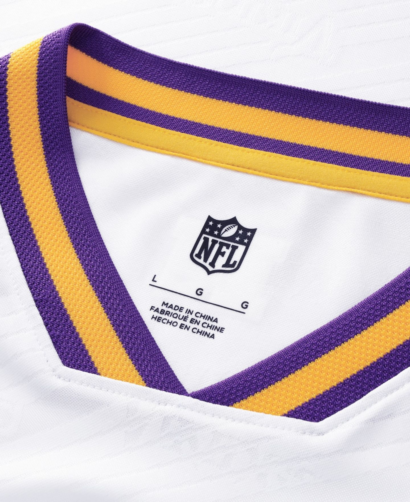 Мужской топ Fanatics White Minnesota Vikings Football x Football V-Neck Fan Jersey — фото 3