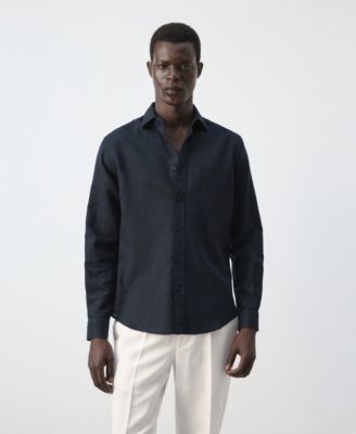 Men's Pocket Linen Shirt