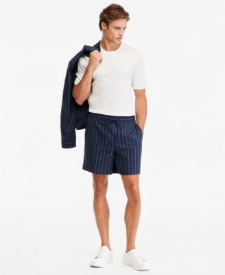 Men's Camden Short Linen-Blend Plaid Shorts, 7" Inseam, Macy's Exclusive