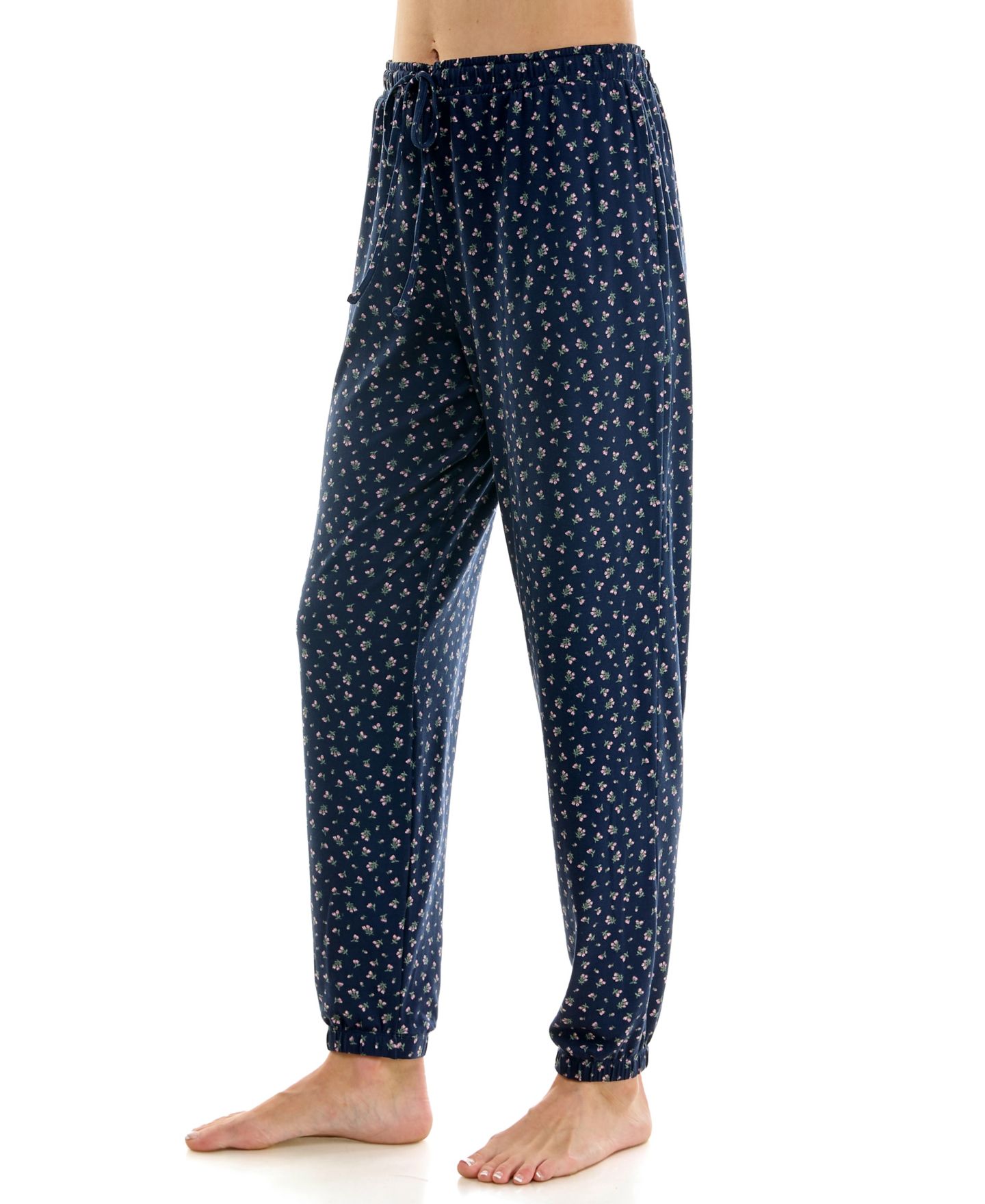 Женские брюки Roudelain Triple Soft Knit Print Jogger Pants, 29" Inseam, цвет: Itsy Bitsy Ditsy/ Peacoat — фото 3
