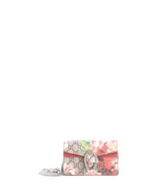 Super Mini Dionysus Bag Blooms Print GG Coated Canvas