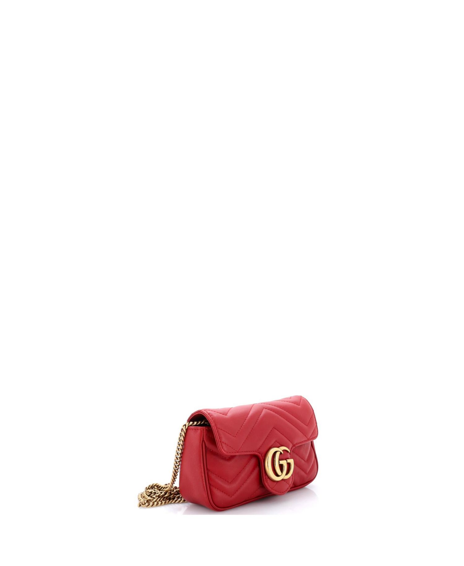Super Mini GG Marmont Flap Bag Matelasse Leather