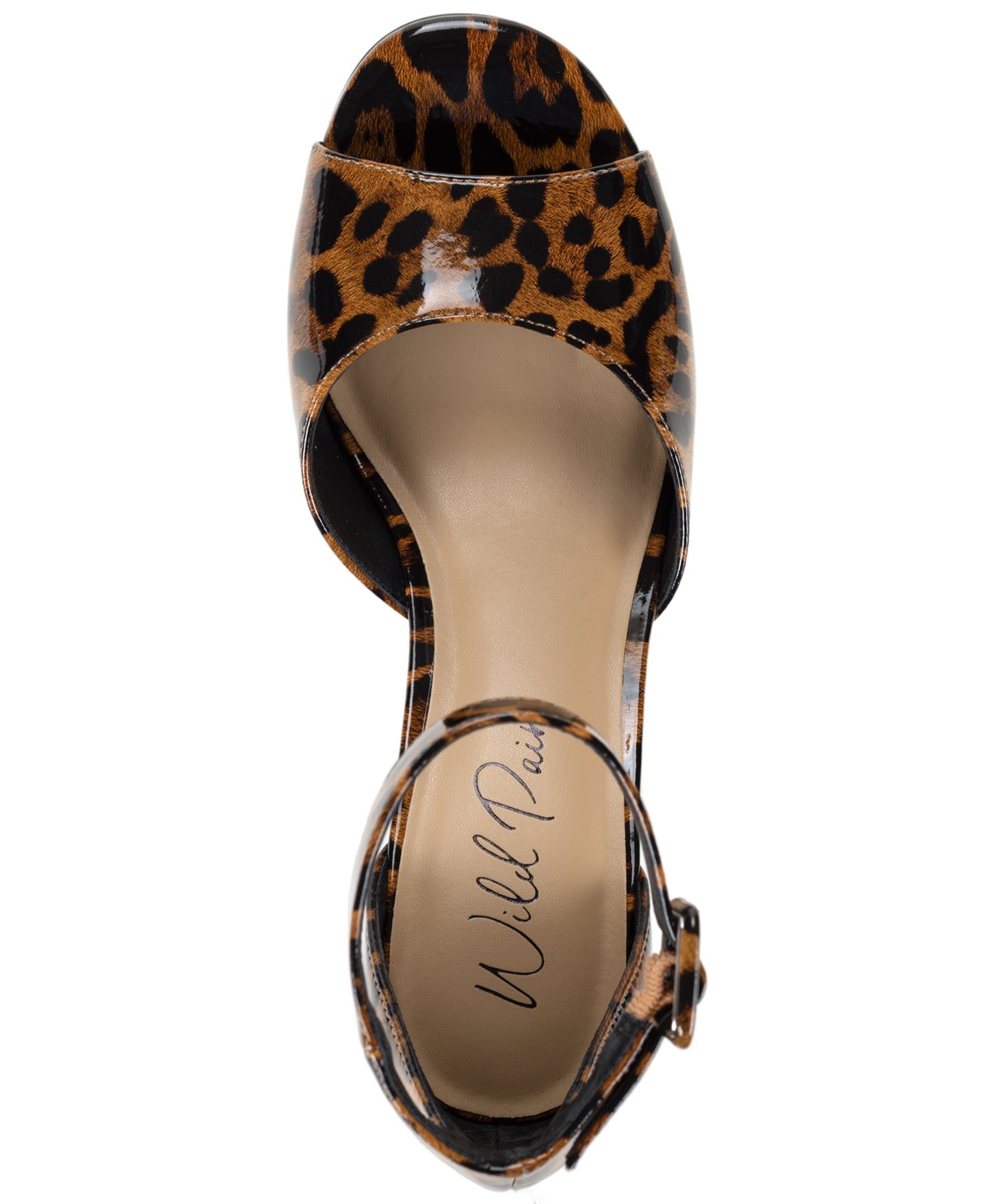 Женские сандалии Wild Pair Katjaa Platform Block Heel Dress Sandals, цвет: Леопардовый — фото 4