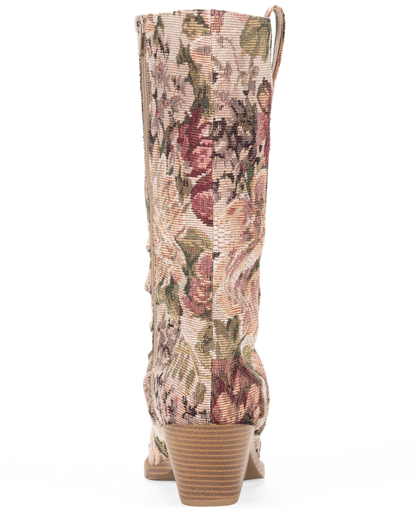 Женские ботинки Wild Pair Piippa Floral Tapestry Slouch Mid-Shaft Western, цвет: Розовый — фото 3