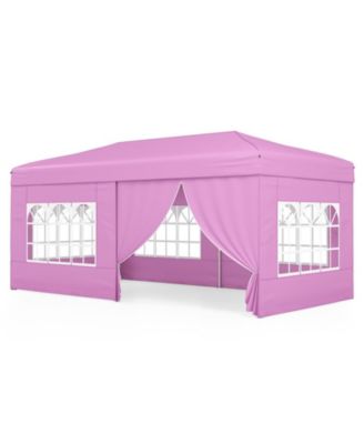 Pop Up Canopy Tent with One-Hand Center Lock and 6 Sidewalls