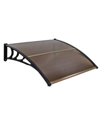 48'' x 40'' Patio Awning Canopy Outdoor Window Door Overhang Rain Snow Protection