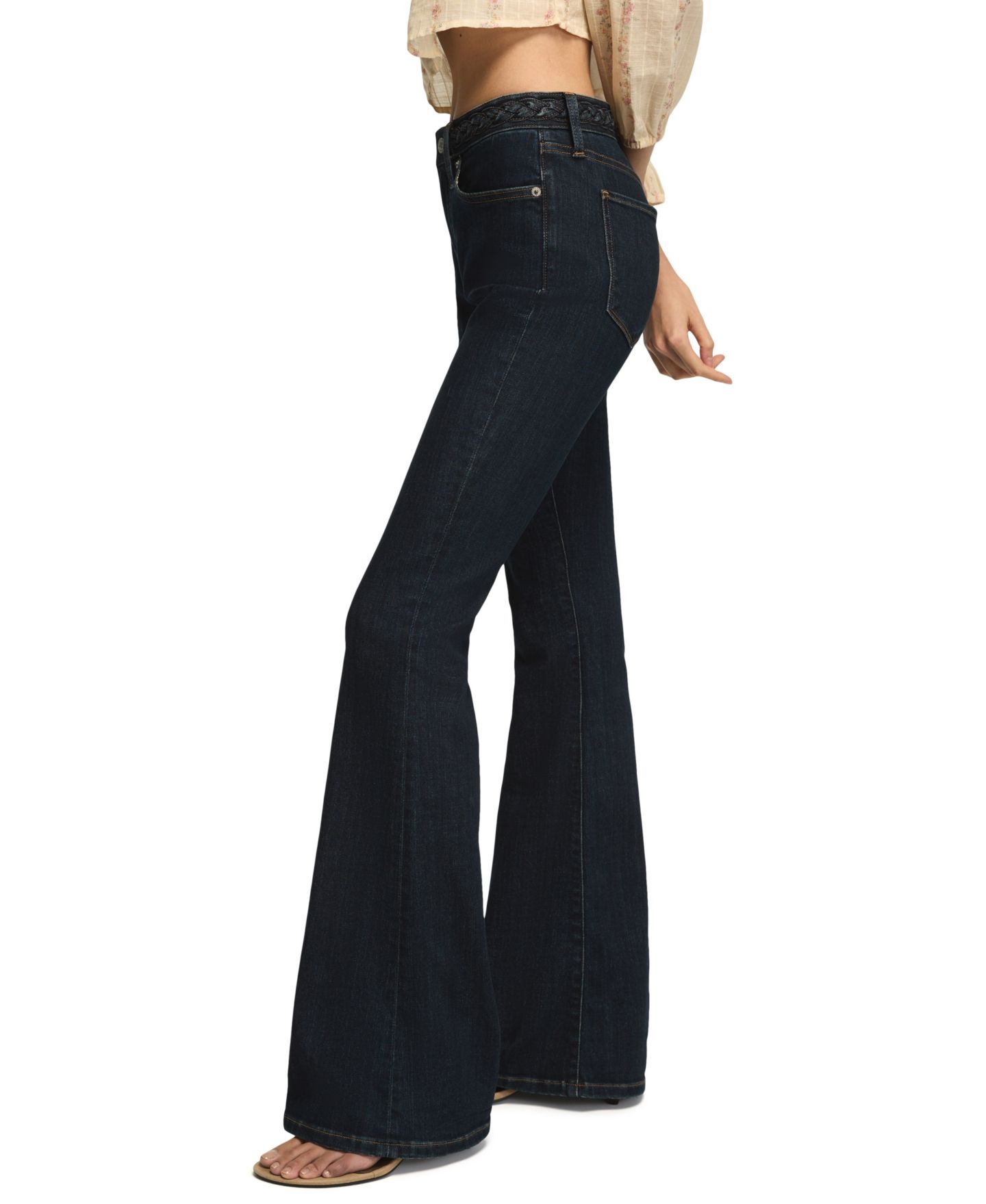 Женские джинсы Lucky Brand Stevie High-Rise Flare, цвет: Варёный — фото 3