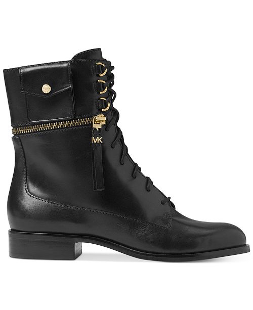 Michael Kors Zana Lace-Up Booties - Boots - Shoes - Macy's