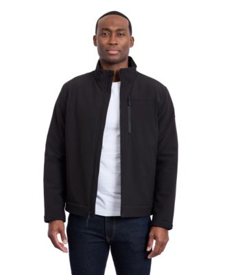 Men's Sherpa Lined Softshell Stand Collar Jacket