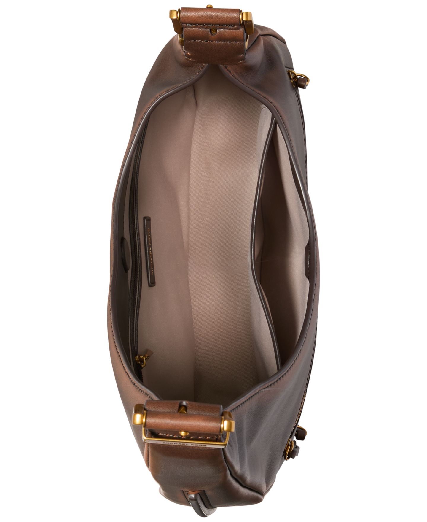 Женская сумка Michael Kors Nolita Medium Asymmetrical Shoulder Handbag, цвет: Шоколадный — фото 4