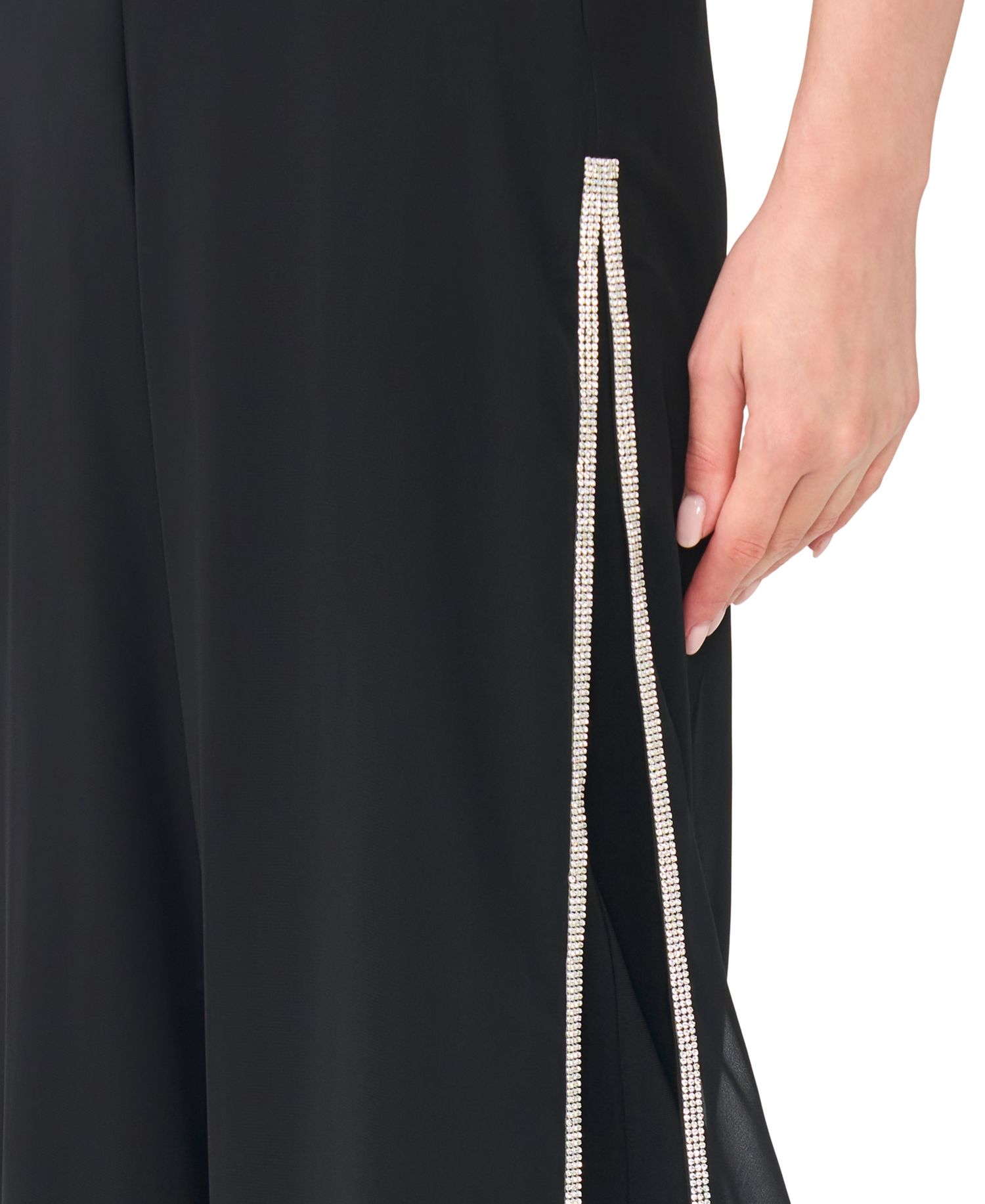 Women's Embellished Wide-Leg Pull-On Pants