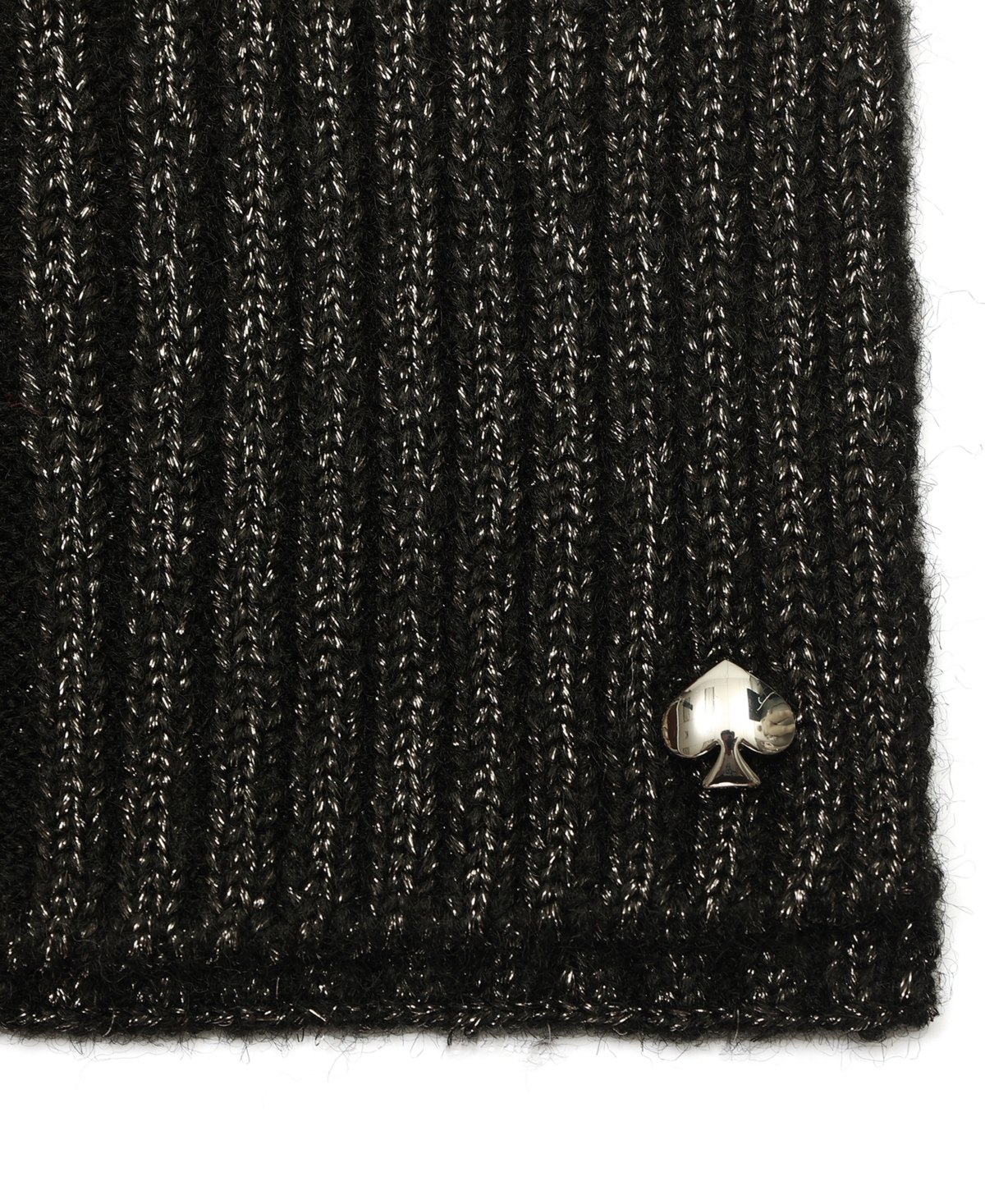 kate spade new york Women's Metallic Cable Knit Scarf