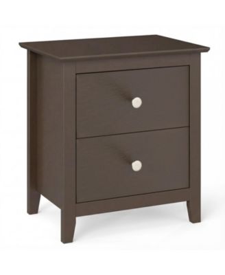 Modern 2-Drawer Nightstand for Small Spaces