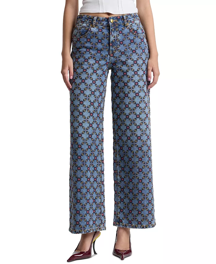 Women's Mid-Rise Wide-Leg Jeans
