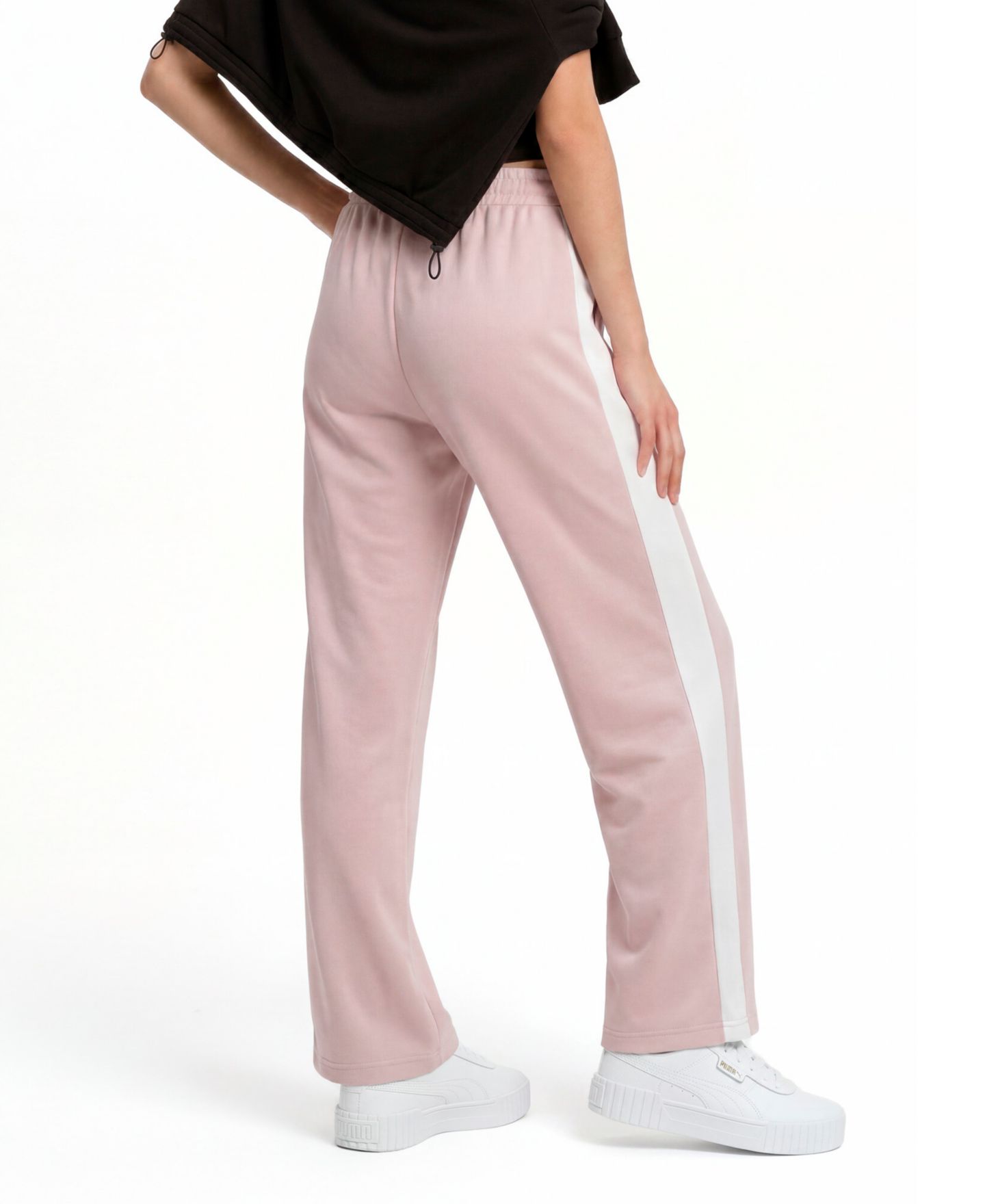Женские брюки Puma T7 Always on Straight-Fit Track Pants, цвет: Розовый — фото 3