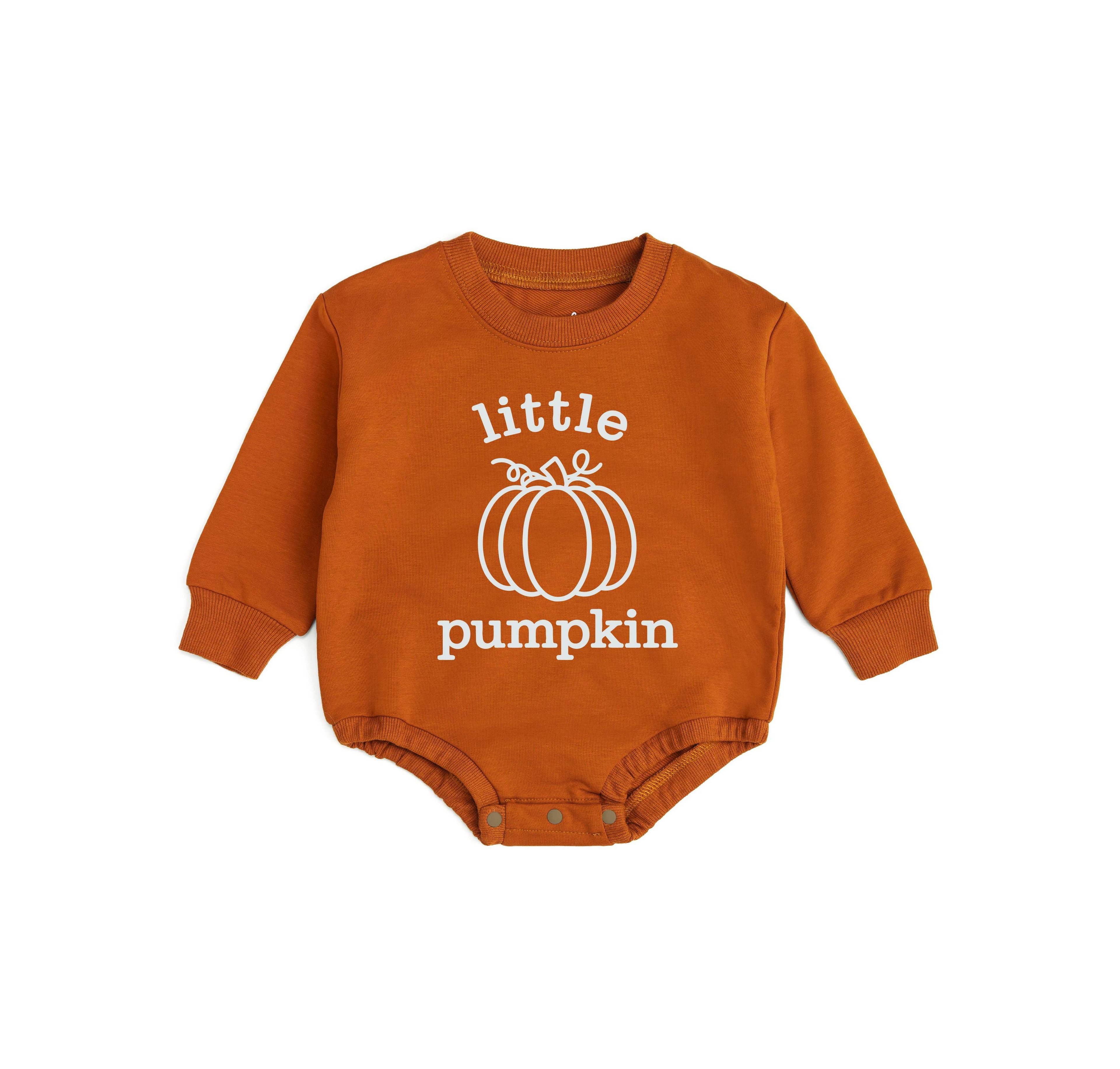 Sweet Wink Baby Boys Pumpkin Long Sleeve Romper