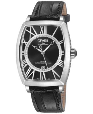 Men's Swiss Made Oculus Swiss Automatic  Italian Leather Strap Watch