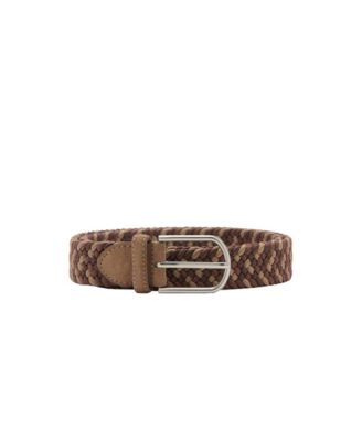 Men's Braided Elastic Coloured Belt