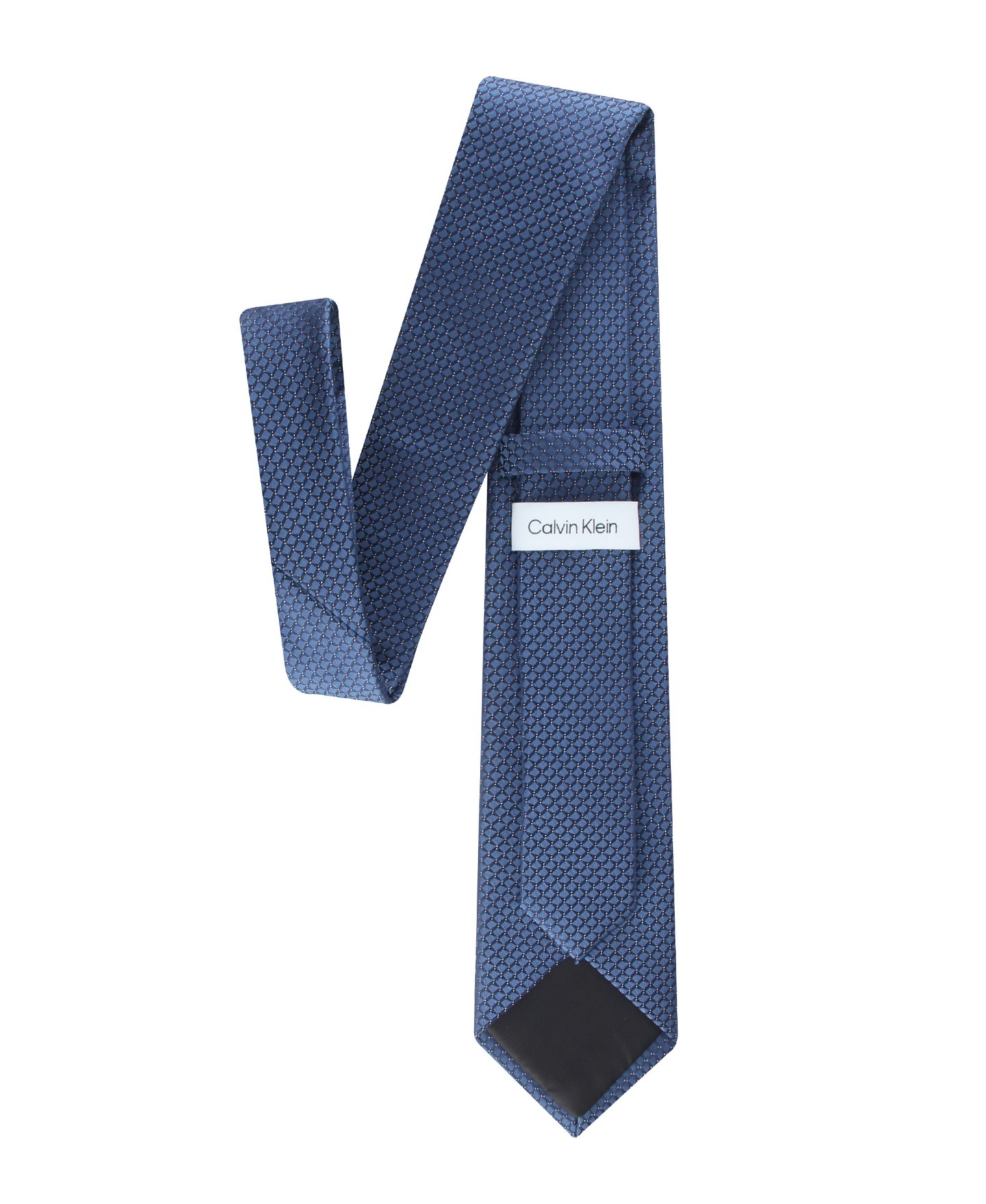 Мужской галстук Calvin Klein Maple Micro Classic Tie, цвет: Синий — фото 3