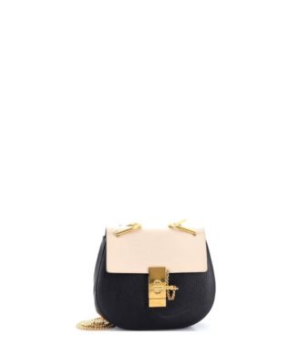 Mini Drew Crossbody Bag Perforated Leather