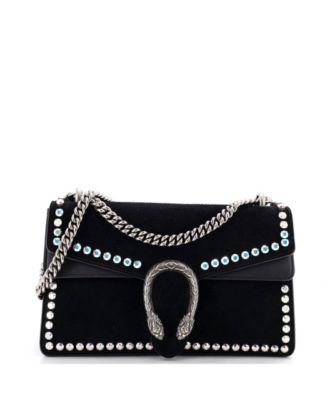 Small Dionysus Bag Crystal Embellished Suede
