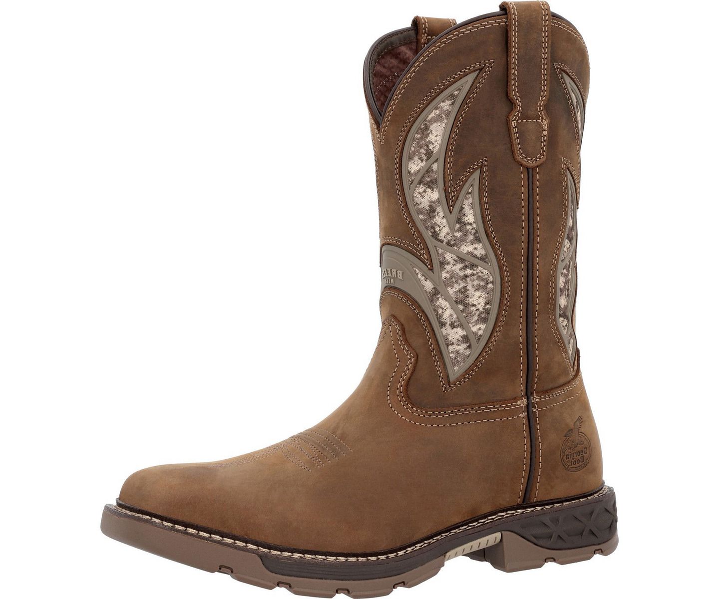 Мужские ботинки GEORGIA BOOT Carbo-Tec FLX 11" Pull-On Work Boot, цвет: Коричневый — фото 7
