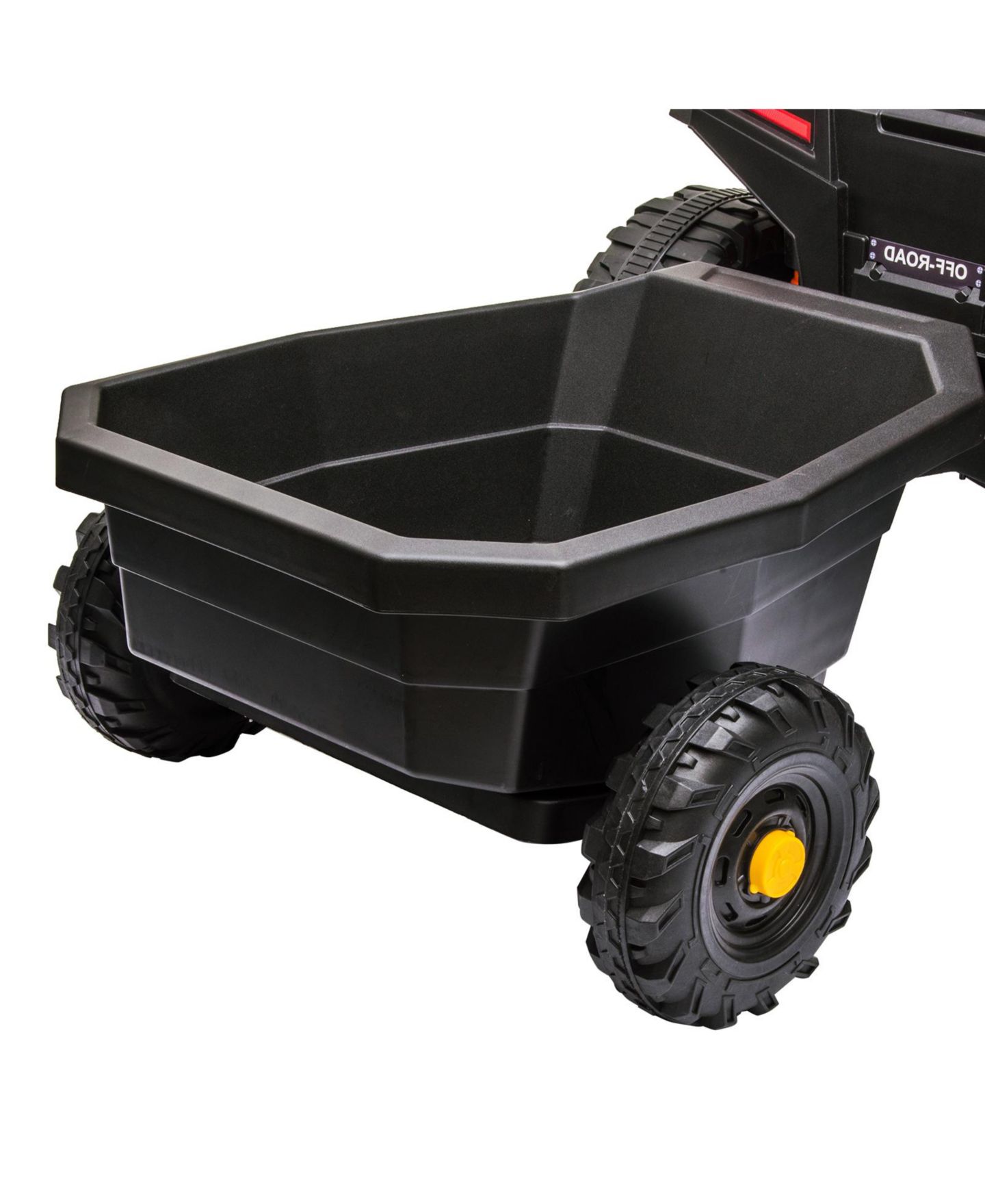Детская игрушка homfan 12V Ride-On Trailer with Locking Hitch Pin, 24.02" x 17.72" x 9.45", 30 pounds, Ages 3-8, цвет: Чёрный — фото 5