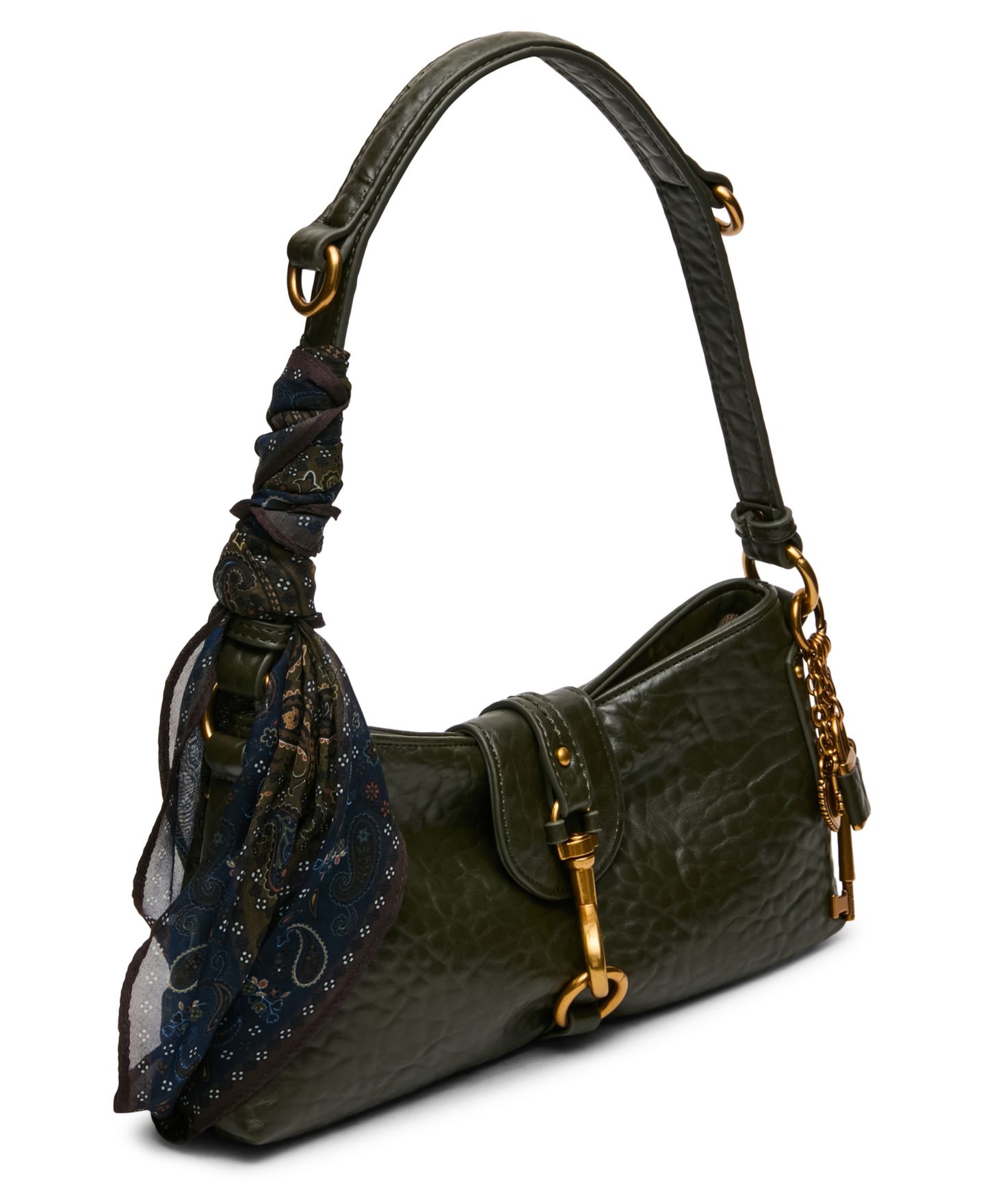 Женская сумка Steve Madden Vexa-P Small Shoulder Handbag, цвет: Оливковый — фото 3