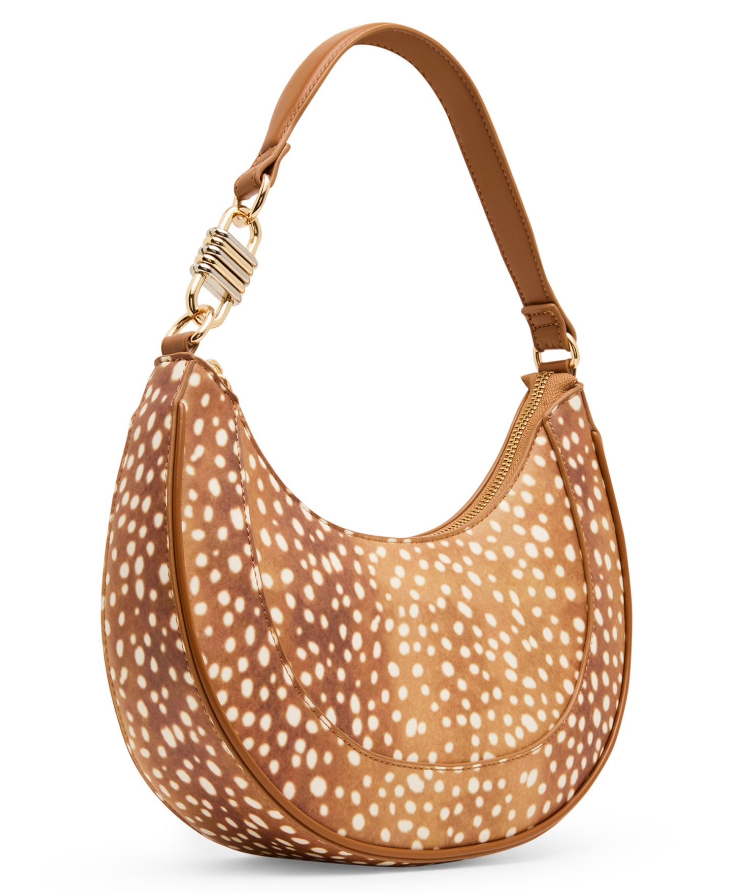 Женская сумка Steve Madden Lohan Small Shoulder Handbag, цвет: Рыжевато-коричневый разноцветный — фото 3