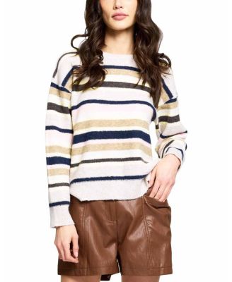 Women's Birch Striped Crew Pullover Sweater
