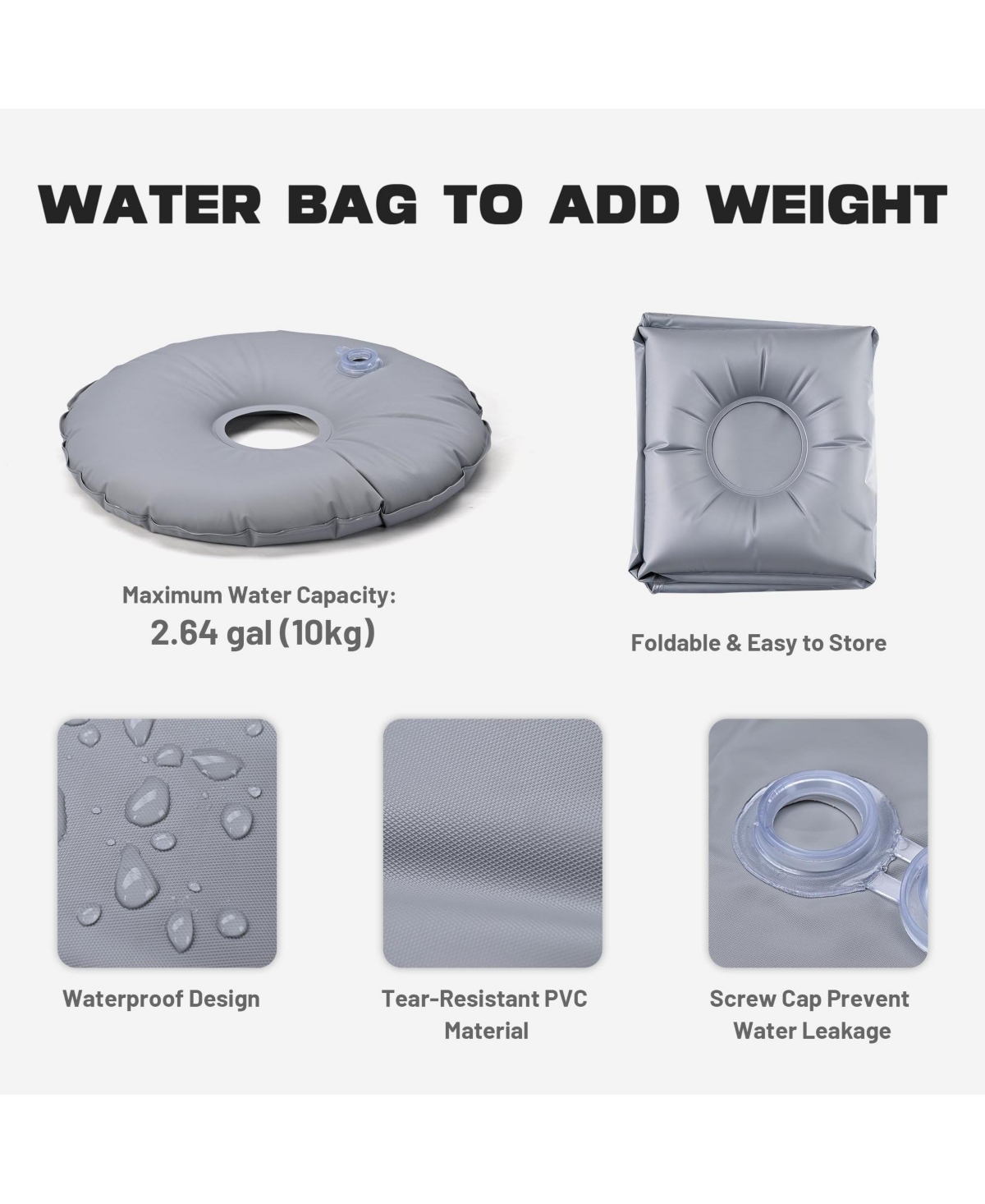 InstaHibit 10 Pack Feather Flag Cross Base Stand Foldable Ground Base with Water Weight Bag for Outdoor Event