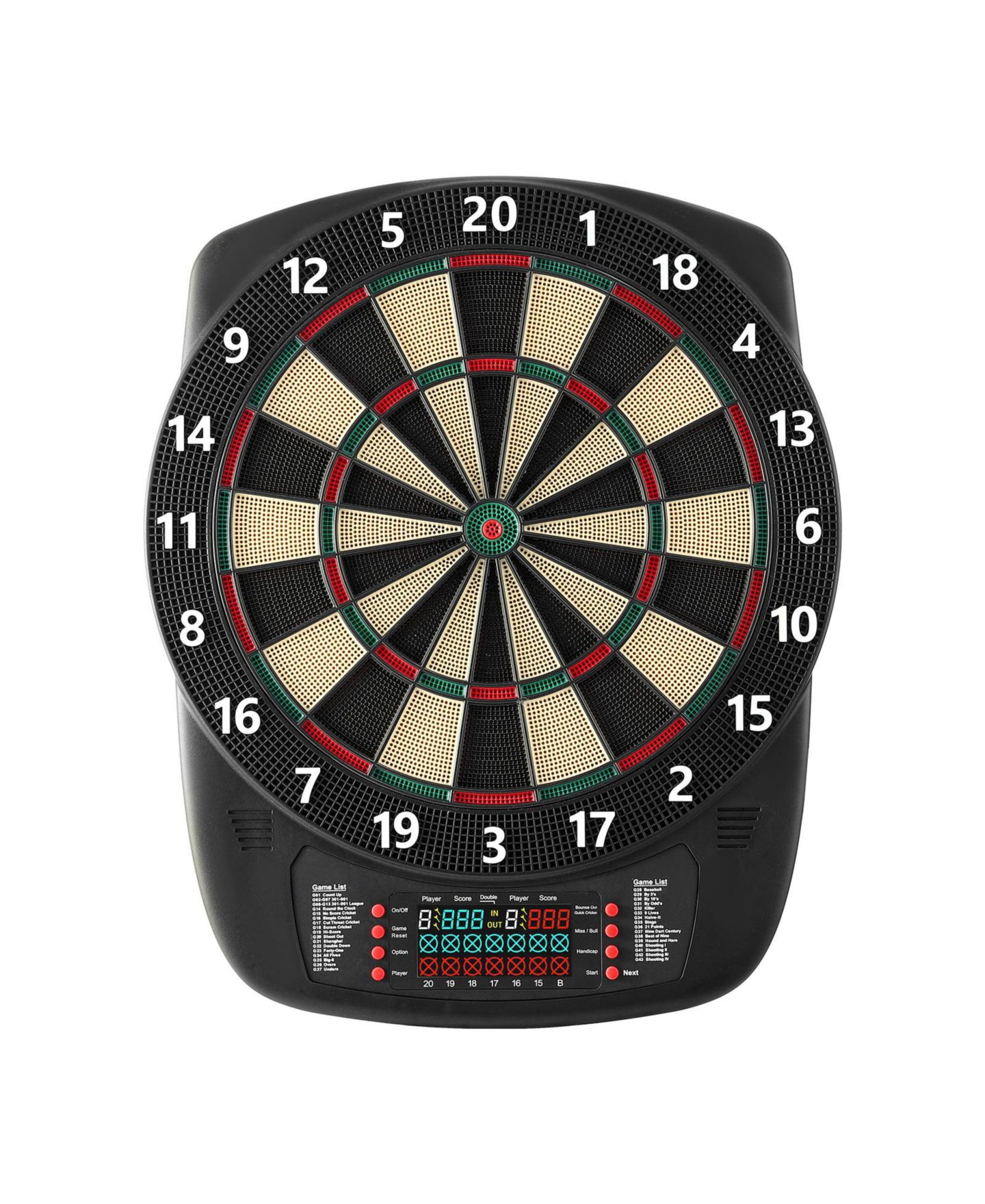 Детская игрушка HONGGE Electronic Dart Board with 43 Games, Ages 3+, цвет: Чёрный — фото 3