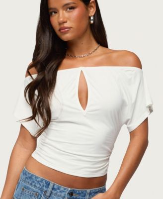 Women's Hecate Off-the-Shoulder Keyhole Top