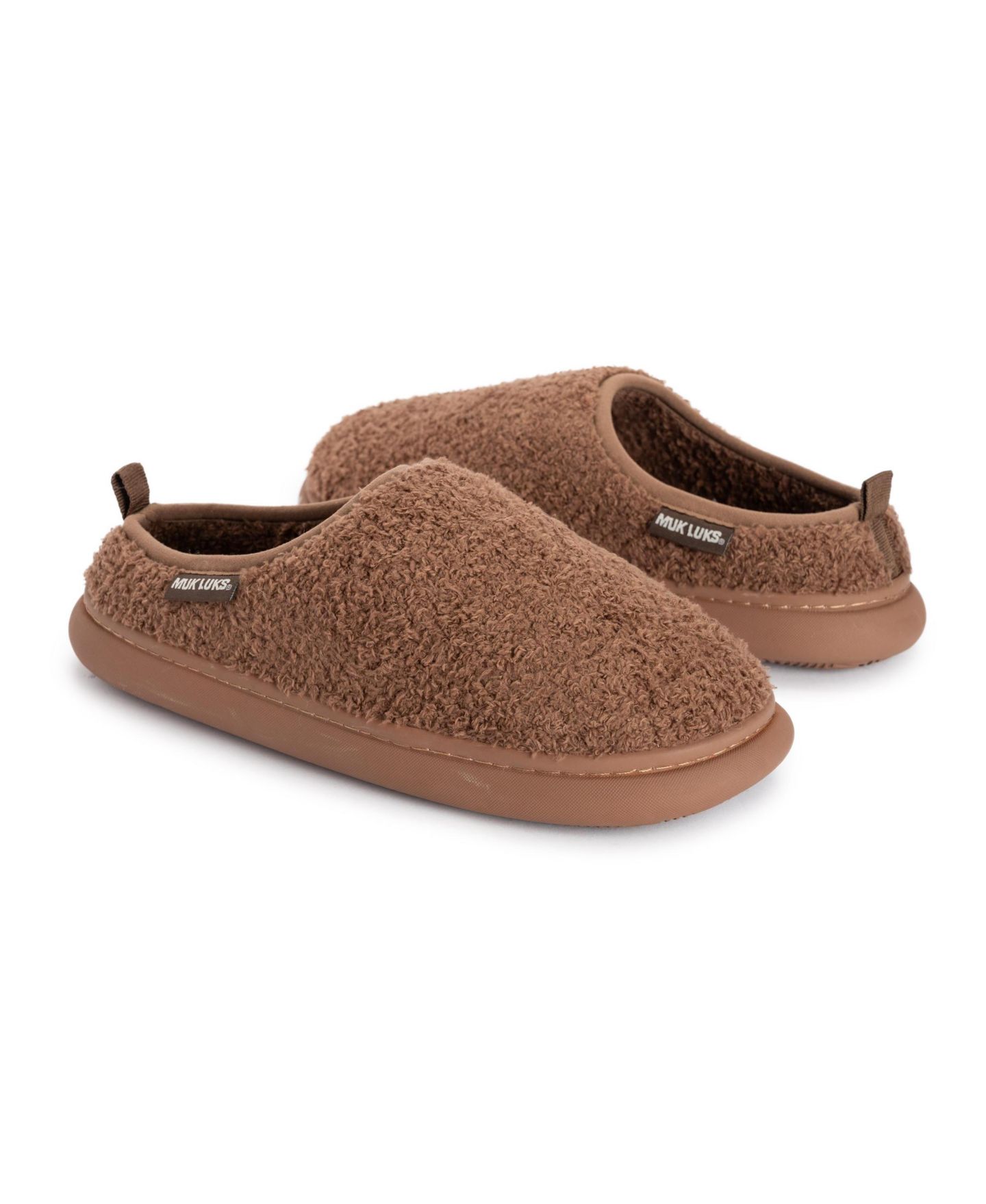 Мужские сабо MUK LUKS Lewis Clog Slippers, цвет: Коричневый — фото 9