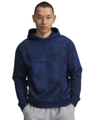 Men's Fleece Print Emboss Hoodie