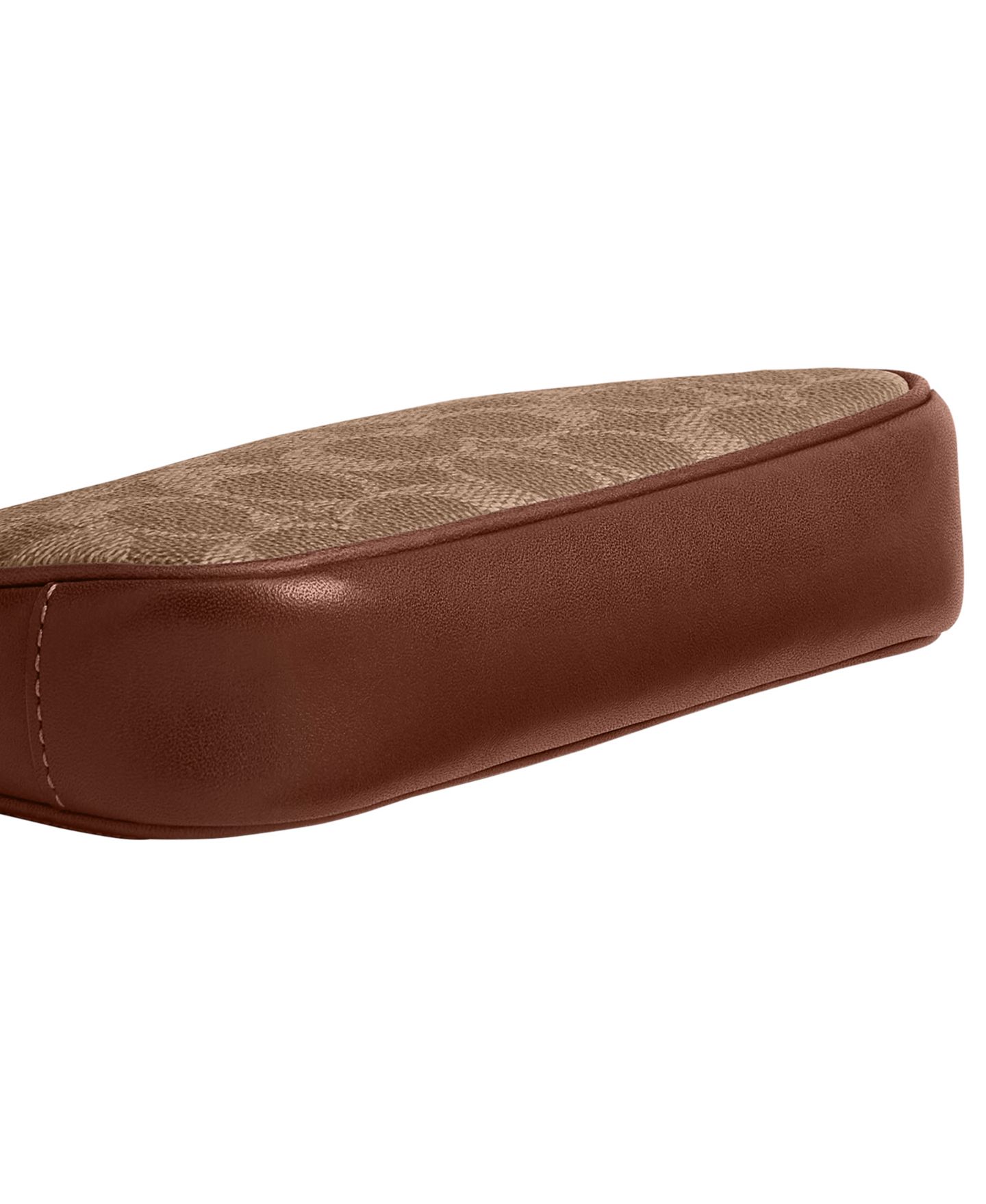 Женская сумка COACH Plaza Mini Signature UpcraftedLeather Shoulder 18, цвет: Латунный / Рыжевато-коричневый коричневый — фото 9