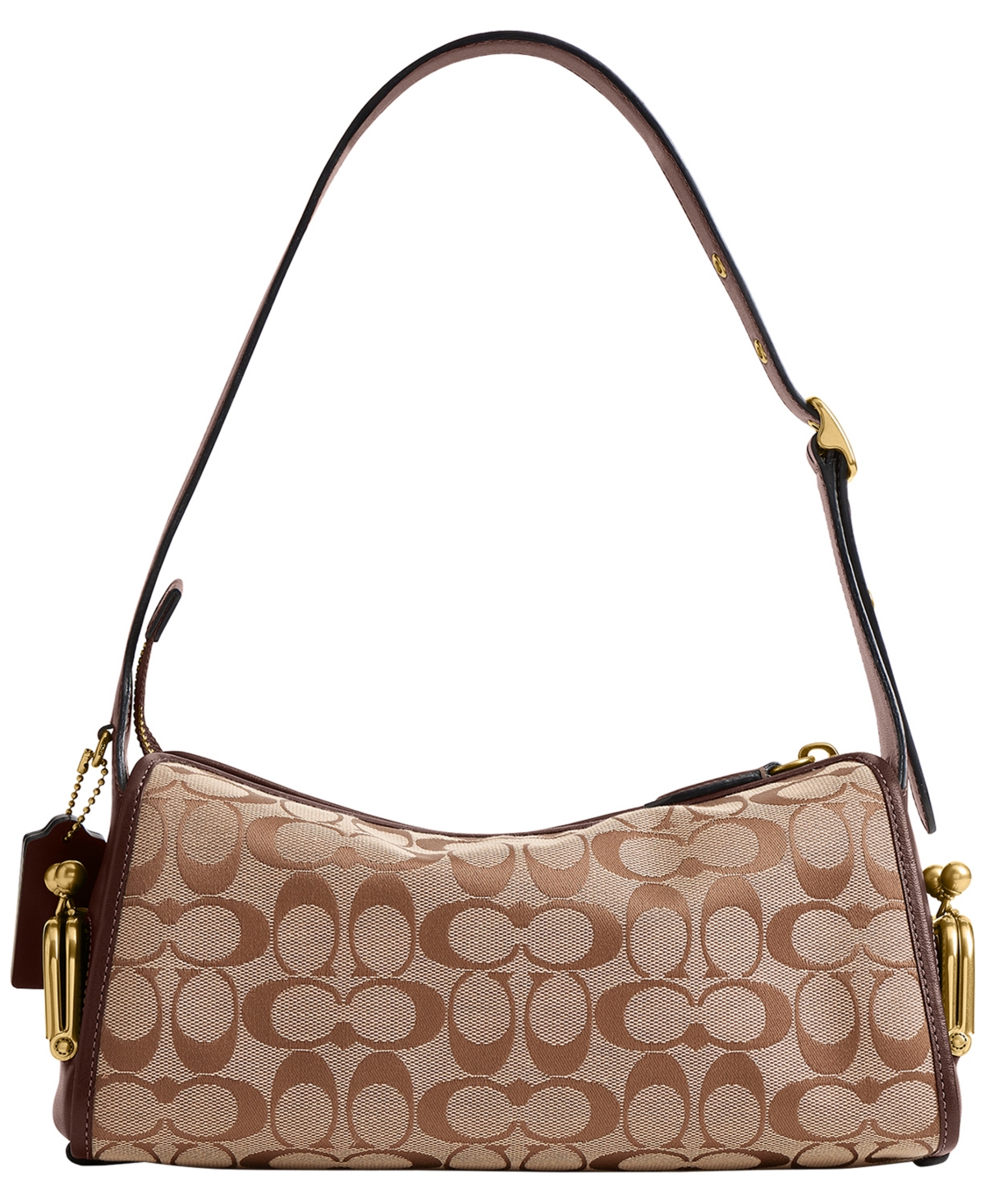 Coach Originals Signature Jacquard Small Turn-Lock Haversack Handbag 27