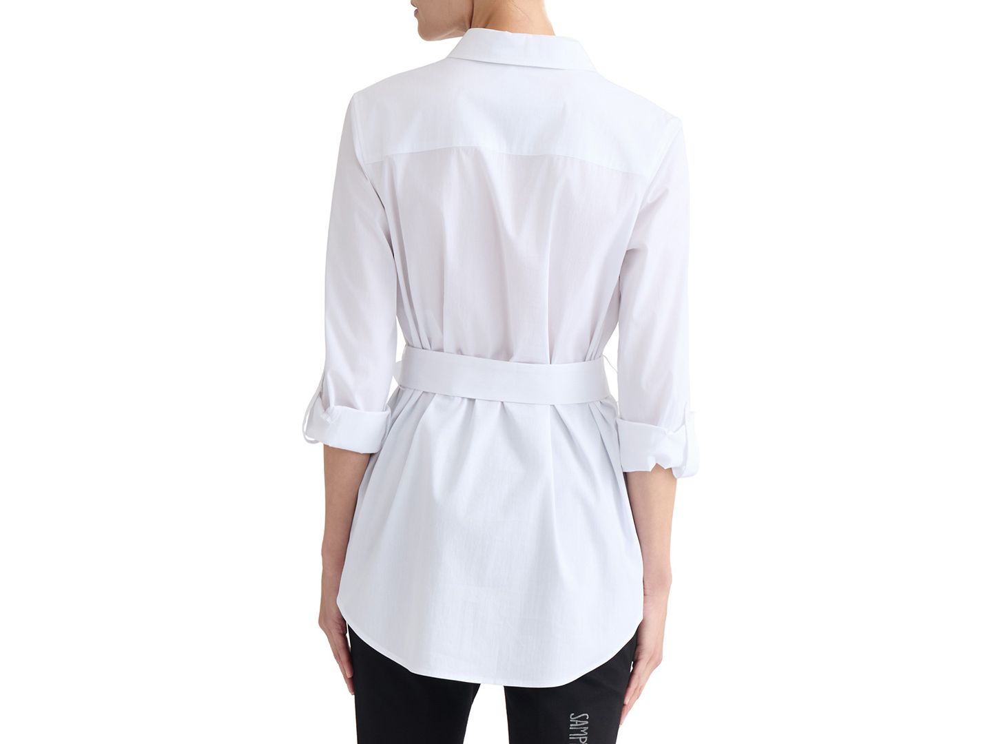 Женский топ Jones New York 3/4-Sleeve Belted Tunic Top, цвет: Натуральный белый — фото 5