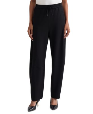 Petite Pull-on Barrel-Leg Pants