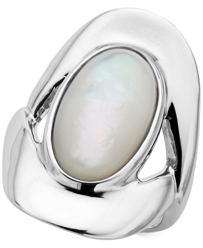 Nambé Mother-of-Pearl Oval Ring in Sterling Silver, Only at Macy's