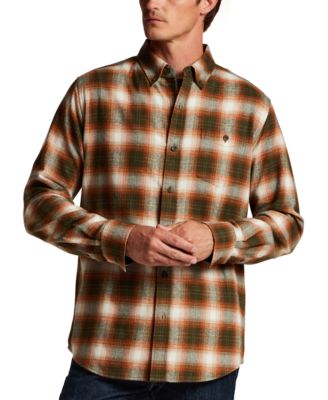 Men's Button-Front Flannel Shirt