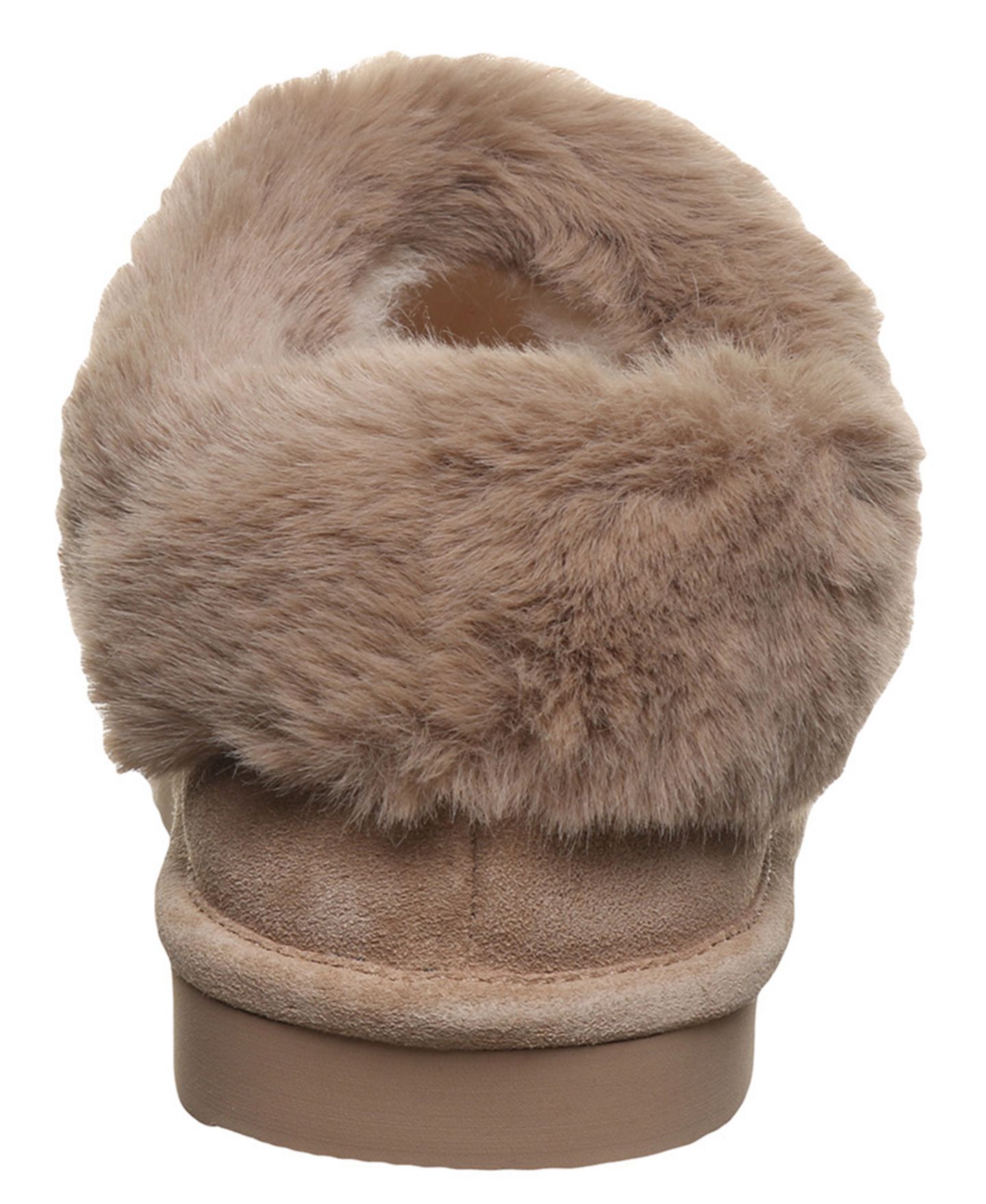 Женские тапочки Bearpaw Bella Suede Slip-On Slippers, цвет: Берёзовый — фото 3